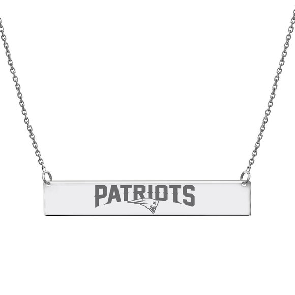 NFL New England Patriots Bar Necklace Licenced - Picture 1 of 1